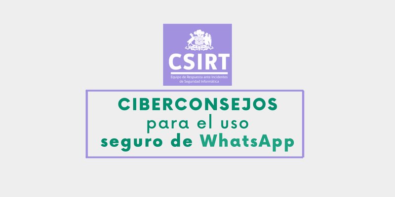 Ciberconsejos uso seguro whatsapp